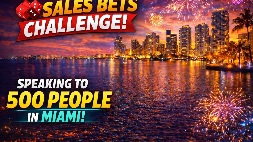 Sales Bets Challenge 12-21 Speaking to 500 People In Miami