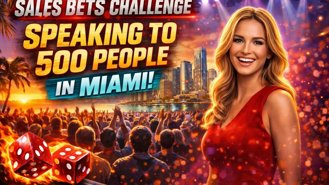⁣Sales Bets Challenge Speaking To 500 People In Miami